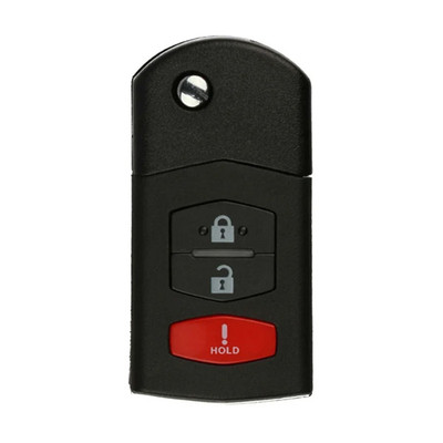 Keyless2Go Mazda 3 Button 40-Bit Remote Flip Key BGBX1T478SKE125-01, CC43-67-5RYC, 315 MHz - Premium Aftermarket