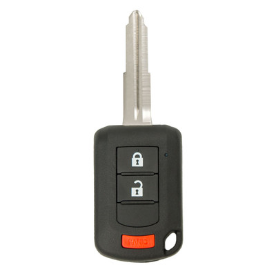 Mitsubishi 3 Button Remote Head Key with Shoulder Stops OUCJ166N, 6370B904, 315 MHz - New, OEM