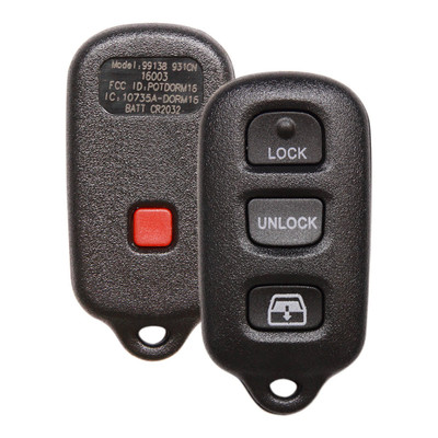 Strattec (5931639) Toyota 4 Button Remote HYQ12BBX, HYQ12BAN, 89742-35050, 315 MHz - Branded Aftermarket
