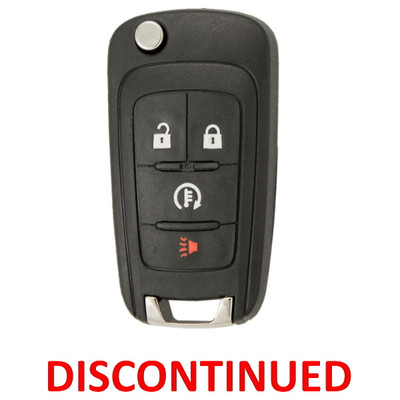 Chevrolet 4 Button Remote Flip Key A2GM3BFUS04, 94543198, 315 MHz - New, OEM