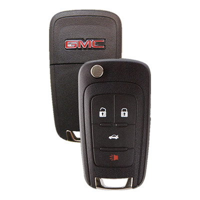 Strattec (5912547) GMC 4 Button Non-PEPS Remote Flip Key OHT01060512, 13504258, 315 MHz - New, OEM