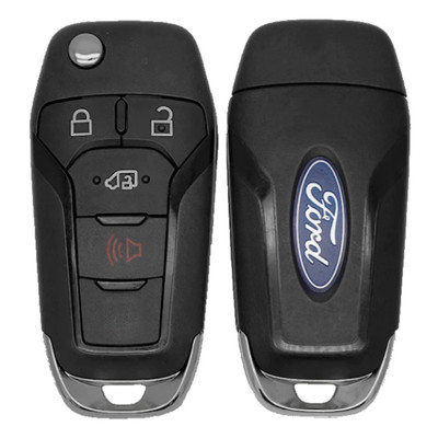 Strattec (5938098) Ford 4 Button Remote Flip Key N5F-A08TAA, 164-R8236, 315 MHz - New, OEM