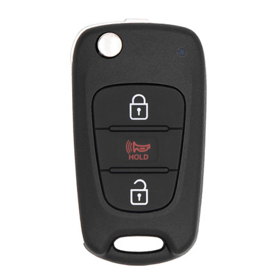 Kia 3 Button Remote Flip Key NYOSEKSAM11ATX (AM F/L), 95430-2K340, 315 MHz - New, OEM
