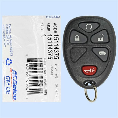 Buick Chevrolet Pontiac 5-Button Remote KOBGT04A 15114375 - New OEM