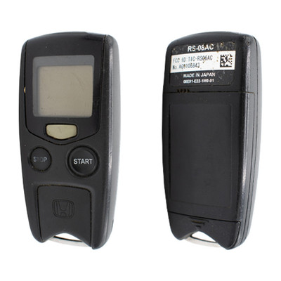 Honda 3 Button Remote For Delaer Installed System TIC-RS06AC, 38010-S5A-A