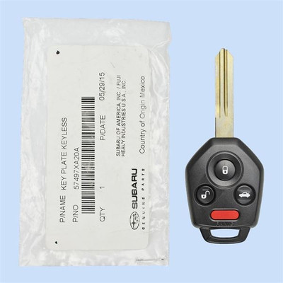 Subaru 4 Button Remote Head Key, Mexico - CWTWBU811, 57497-XA20A, 315 MHz - New, OEM