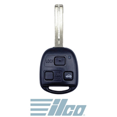 Ilco 3 Button Remote Head Key Short Blade For Lexus HYQ1512V, 89070-53531, 315 MHz - Branded Aftermarket