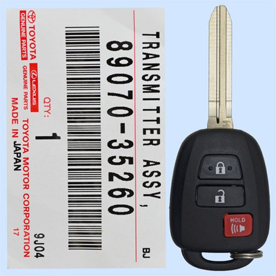 Toyota Remote Head Key HYQ12BEL, 89070-35260, 315 MHz - New, OEM