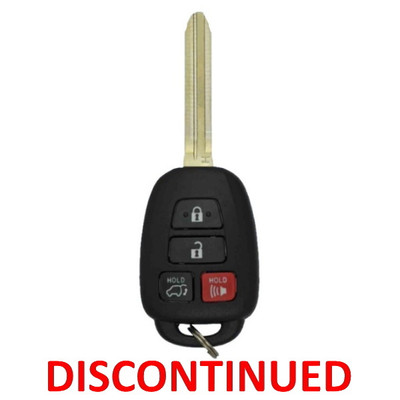 Toyota 4 Button Remote Head Key GQ4-52T - New, OEM (DISCONTINUED)