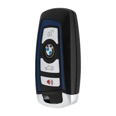 BMW 4 Button CAS4 Smart Key with Blue Trim YGOHUF5662, 7847229-02, 315 MHz - Refurbished, Grade A
