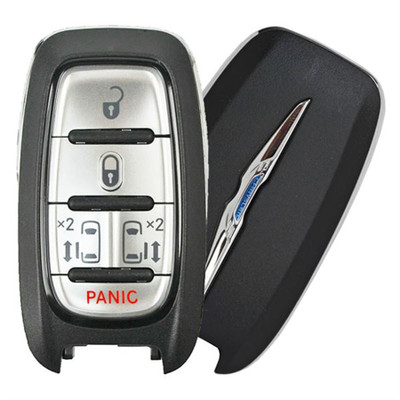 Chrysler 5 Button Smart Key M3N-97395900 68241531AC 433 MHz - Refurbished, Recase