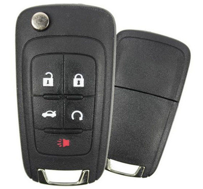 Chevrolet 5 Button Non-Prox Flip Key AVL-B01T2AC, 13574863, 315 MHz - Refurbished, Recase