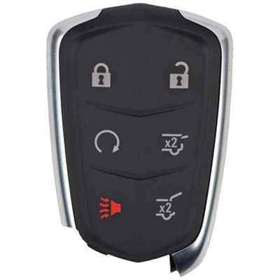 Cadillac 6 Button Smart Key HYQ2EB, 13598512, 433 MHz - Refurbished, Recase