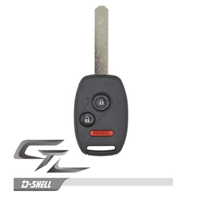 Honda 3 Button Remote Head Key OUCG8D-380H-A, IN DURASHELL - Refurbished, Recase in Durashell 171886