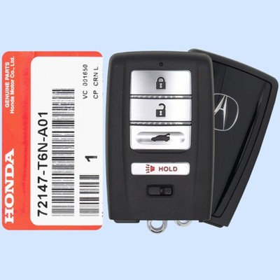 Acura 4 Button Smart Key KR5V2X, 72147-T6N-A01, 433 MHz - New, OEM