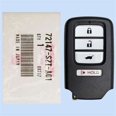 Honda 4-Button Smart Key ACJ932HK1310A 72147-SZT-A01 433 MHz, New OEM