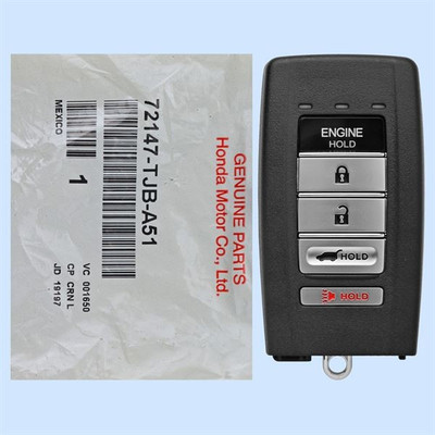 Acura 5 Button Driver 2 Smart Key KR5995364, 72147-TJB-A51, 902 MHz - New, OEM