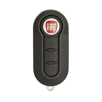 Fiat 3 Button Remote Flip Key LTQF12AM433TX (Delphi BCM) - Refurbished, Grade A