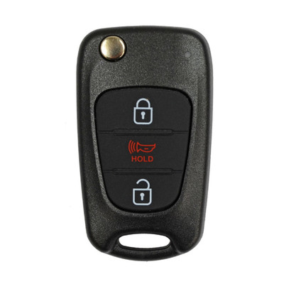Kia 3 Button Remote Flip Key NYOSEKSAM11ATX (AM F/L), 95430-2K340, 315 MHz - Refurbished, Recase