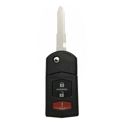 Mazda 3 Button Remote Flip Key BGBX1T478SKE125-01, CC43-67-5RYC, 315 MHz - Refurbished, Recase