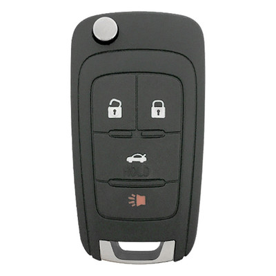Chevrolet 4 Button Remote Flip Key KR55WK50073, 13586120, 315 MHz - New OEM