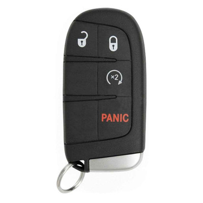 Keyless2Go Fiat 4 Button Smart Key M3N-40821302, 735637066, 433 MHz - Premium Aftermarket