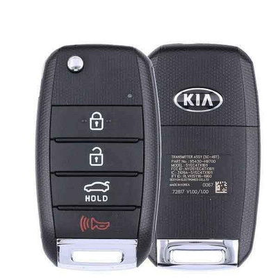 Kia 4 Button Remote Head Key NYOSYEC4TX1611, 95430-H9800, 433 MHz - New, OEM