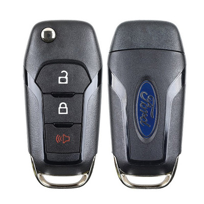 Strattec (5946077) Ford 3 Button Remote Flip Key N5F-A08TBLP, 164-R8359, 433 MHz - New, OEM