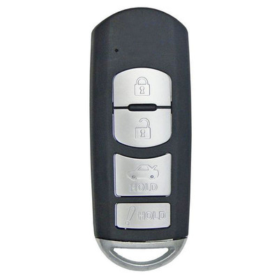 Keyless2Go Mazda 4 Button Smart Key WAZSKE13D02, GJR9-67-5RY, 315 MHz - Premium Aftermarket
