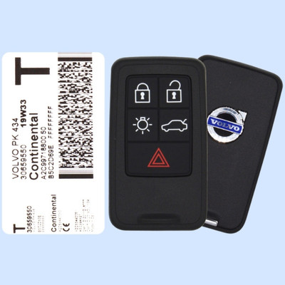 Volvo 5 Button Remote Head Key KR55WK49266 No PCC - New OEM