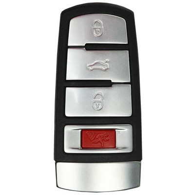 Volkswagen 4 Button Slotted Smart Key NBG009066T, 3C0-959-752, 315 MHz - Refurbished, Recase