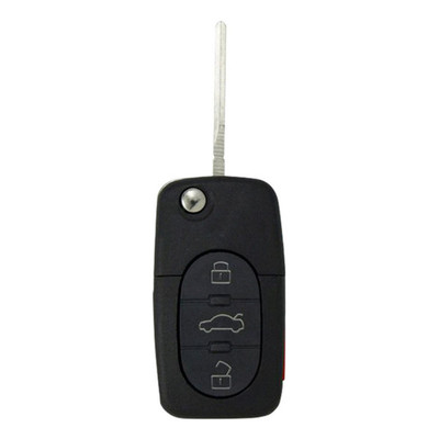 Audi 4 Button Remote Flip Key MYT820837231, 8Z0837231F, 315 MHz - Refurbished, Recase