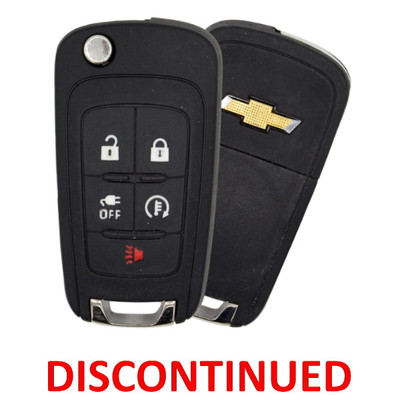Chevrolet 5 Button Proximity Remote Flip Key A2GM3BFUS05, 315 MHz - New, OEM