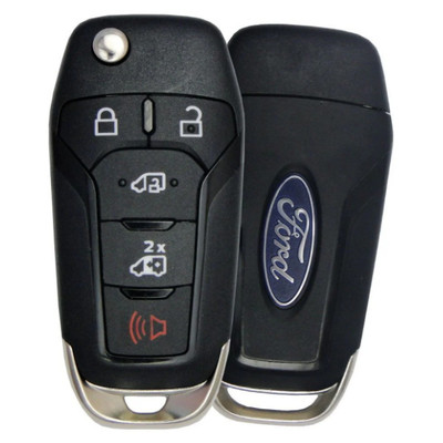 Strattec (5938562) Ford 5 Button Flip Key N5F-A08TAA, 164-R8255, 315 MHz - New, OEM