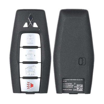 Mitsubishi 4 Button Smart Key KR5MTXN1, 8637C254, 433 MHz - Refurbished, Grade A