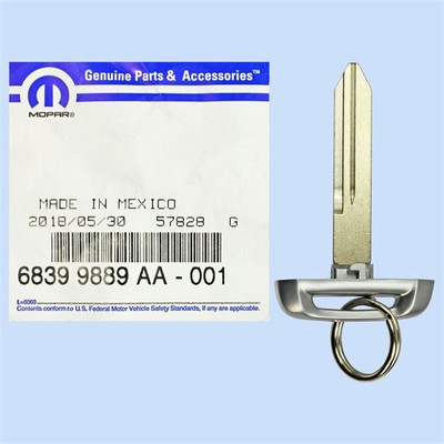 Dodge Emergency Insert Key Blade 68399889AA, Y157 - New, OEM