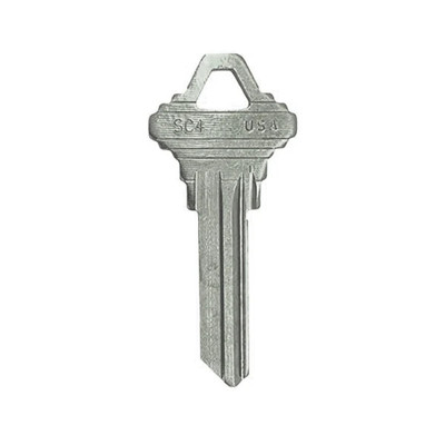 ILCO A1145A SC4 Metal Key Blank -  Nickle Plated Brass - 50 Pack