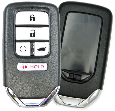 Keyless2Go Honda 5 Button Driver 2 Smart Key KR5V2X V44, 72147-TG7-A41, 433 MHz - Premium Aftermarket