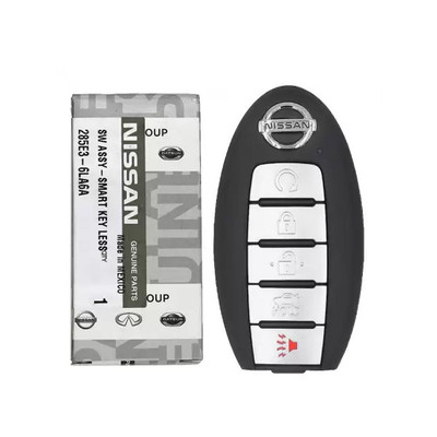 Nissan 5 Button Smart Key KRSTXN4, 285E3-6LA6A, 433 MHz - New, OEM