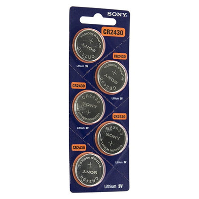 Sony CR2430 Coin Battery, 5 Pack