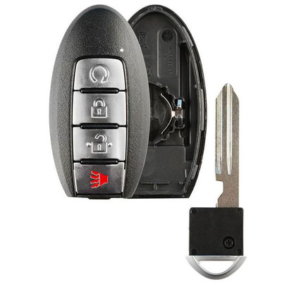 Nissan 4-Button Shell, Standard Aftermarket KR5S180144014, 285E3-5AA3D, 285E3-5AA3A, 285E3-5AA3C, 285E3-9PA4A