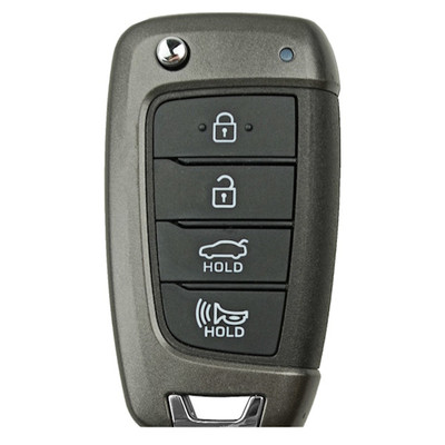 Hyundai 4-Button Replacement Shell For 95430-J0700, Standard Aftermarket