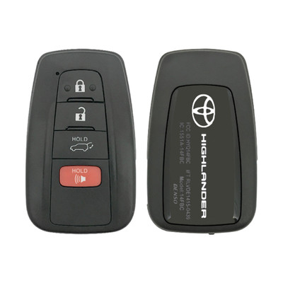 Toyota Highlander 4 Button Smart Key HYQ14FBC, 8990H-0E020, 315 MHz - Refurbished, Grade A