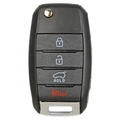 Canadian Version - Kia 4 Button Remote Flip Key TQ8-RKE-4F27, 95430-D9100, 433 MHz - Refurbished, Recase