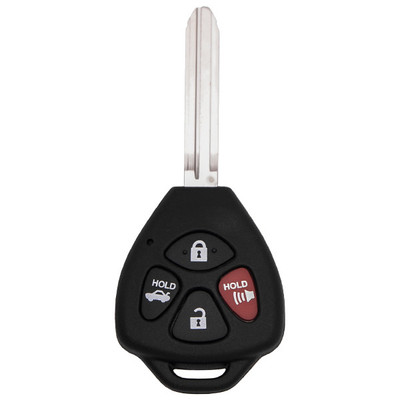 Keyless2Go PRO 4 Button Remote Head Key Replacement for Toyota HYQ12BBY / 89070-06650 / G Chip