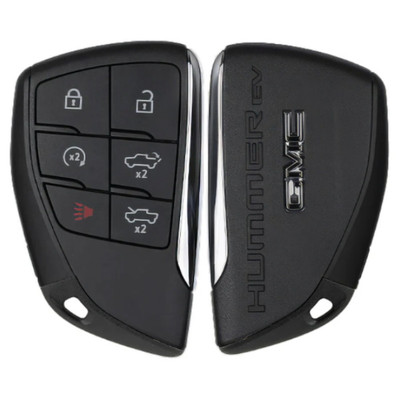 GMC Hummer EV 6 Button Smart Key YG0G21TB2, 13542577, 433 MHz - Refurbished, Grade A