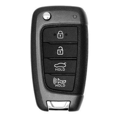 Hyundai 4 Button Remote Flip Key NYOMBEC4TX2004, 95430-AA600, 433 MHz - Refurbished, Grade A