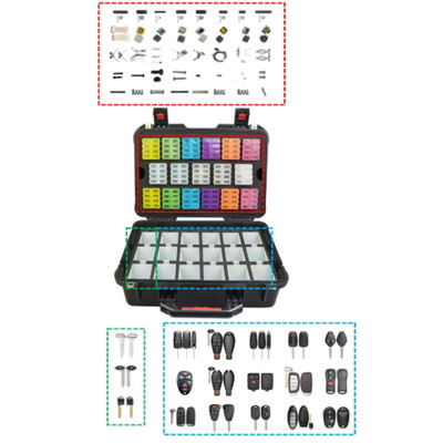 GTL Remote Storage Case with 45 Remotes, 18 Emergency Inserts and Replacement Parts - Aftermarket - Closeout