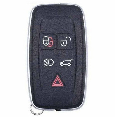 Land Rover, Jaguar 5 Button Smart Key Shell Replacement Case KOBJTF10A, 5E0B602A7 - Aftermarket