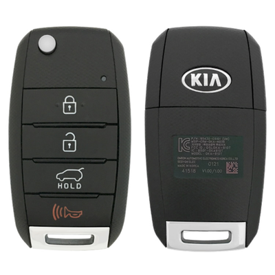 Kia 4 Button Remote Flip Key OSLOKA-910T, 95430-C5101, 433 MHz - New, OEM